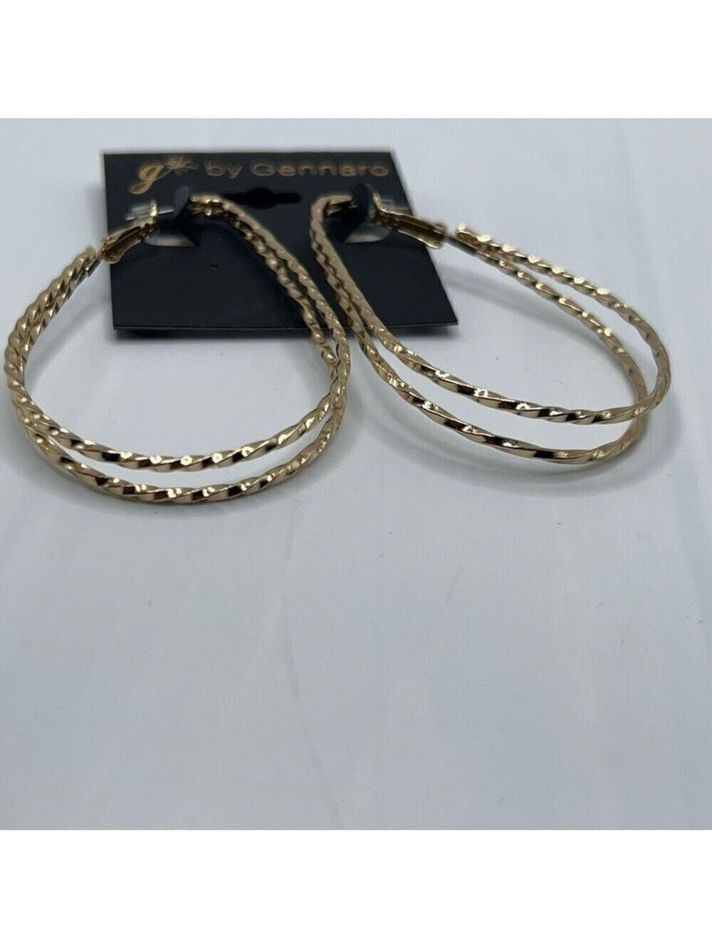 Gold Hoops G by Gennaro Earrings